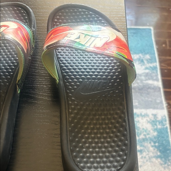 Nike Black and Multicolor Slide Sandals - Picture 5 of 9